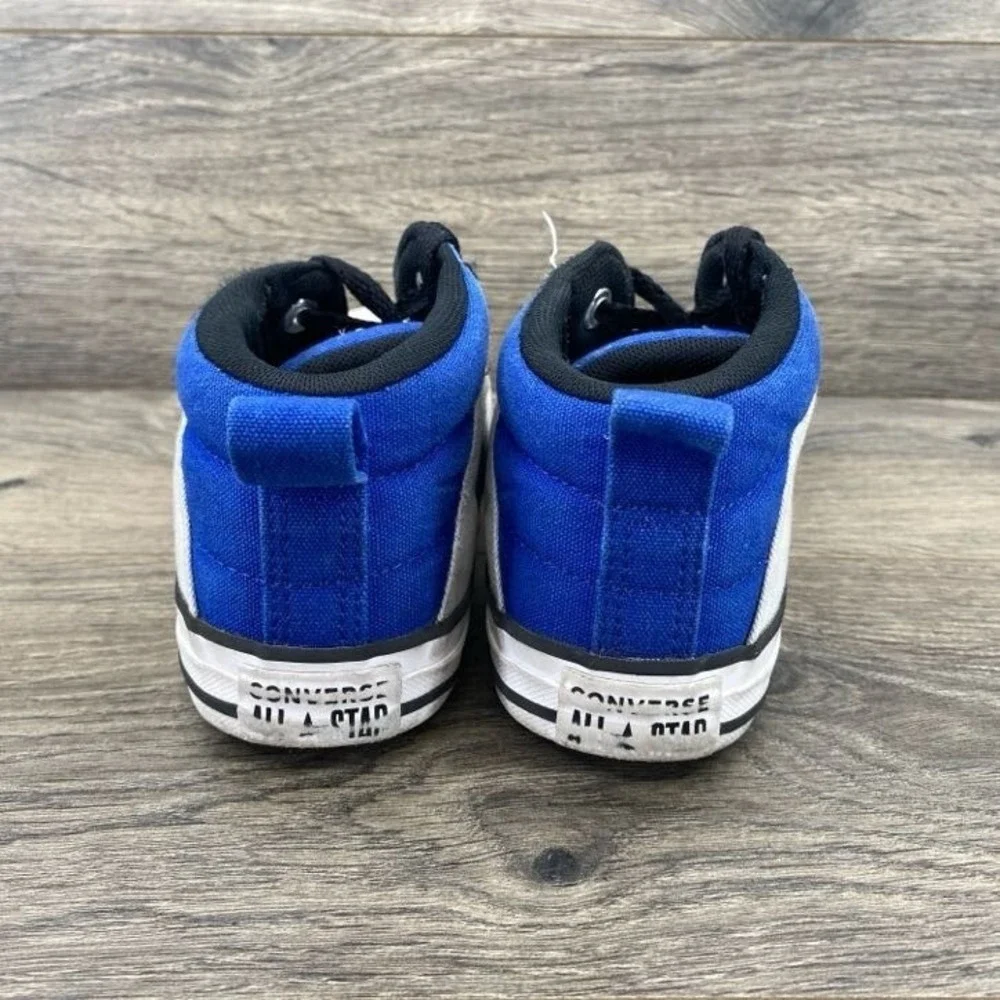 Converse Chuck Taylor All Star Boys Sneakers‎ Shoes Size 2 White Royal Blue